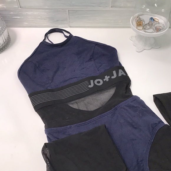 Jo + Jax Dancewear Navy “Fame” Unitard XS (02) EUC! RARE! - Picture 2 of 7